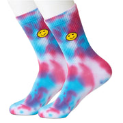 Happy Face Blue Women's Socks