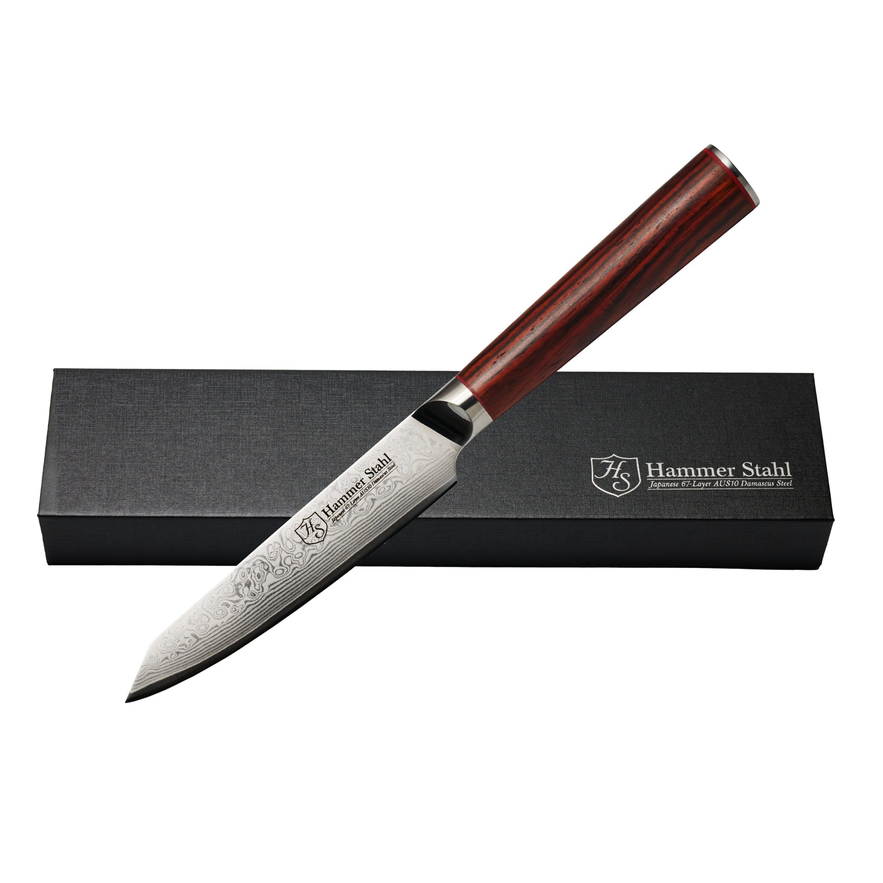 5" Utility Knife - Damascus by Homeportonline