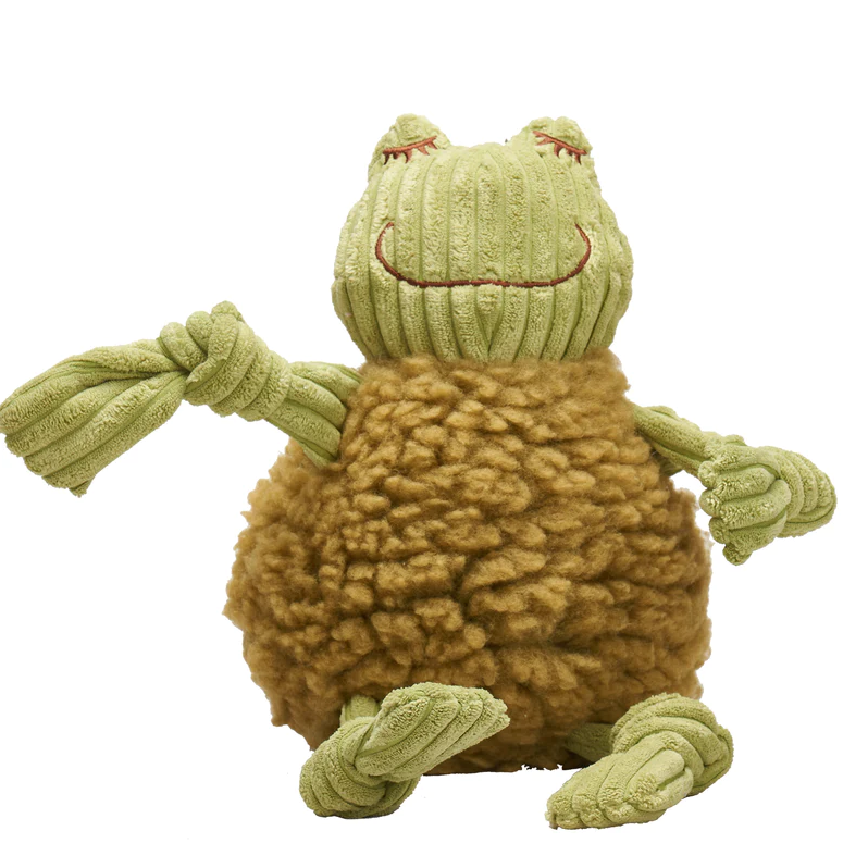 Hugglehound HuggleFleece FlufferKnottie Fiona Frog Large by Pet Food Warehouse