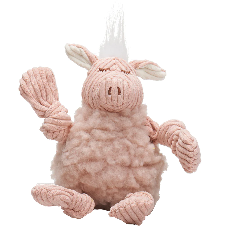 Hugglehound HuggleFleece FlufferKnottie Penelope Pig Large by Pet Food Warehouse