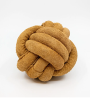 Hugglehound Huggle-Hide Natural Leather Ball 4" Large by Pet Food Warehouse