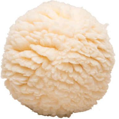 Hugglehound HuggleFleece Natural Ball Large Dog Toy