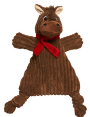 HuggleHounds HuggleFlatties Barley Horse, Large Dog Toy