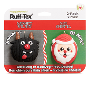HuggleHounds Grumpus & Santa Ruff-Tex® Balls, 2 pack