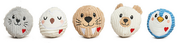 HuggleHounds Winter Friends WeeHuggles Balls, 5 pack