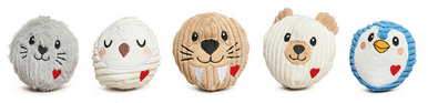 HuggleHounds Winter Friends WeeHuggles Balls, 5 pack