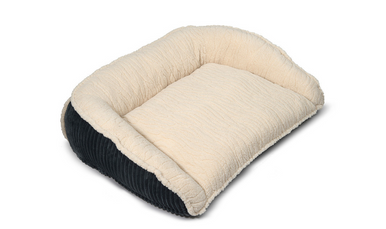 HuggleHound Scout Perfect Bolster Bed Steel Medium 35"x26"