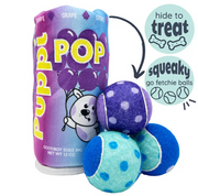 Huxley and Kent Dog Squeak'n Peek Puppi Pop Grape Small
