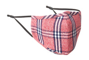 Highvale Red Flannel Face Mask