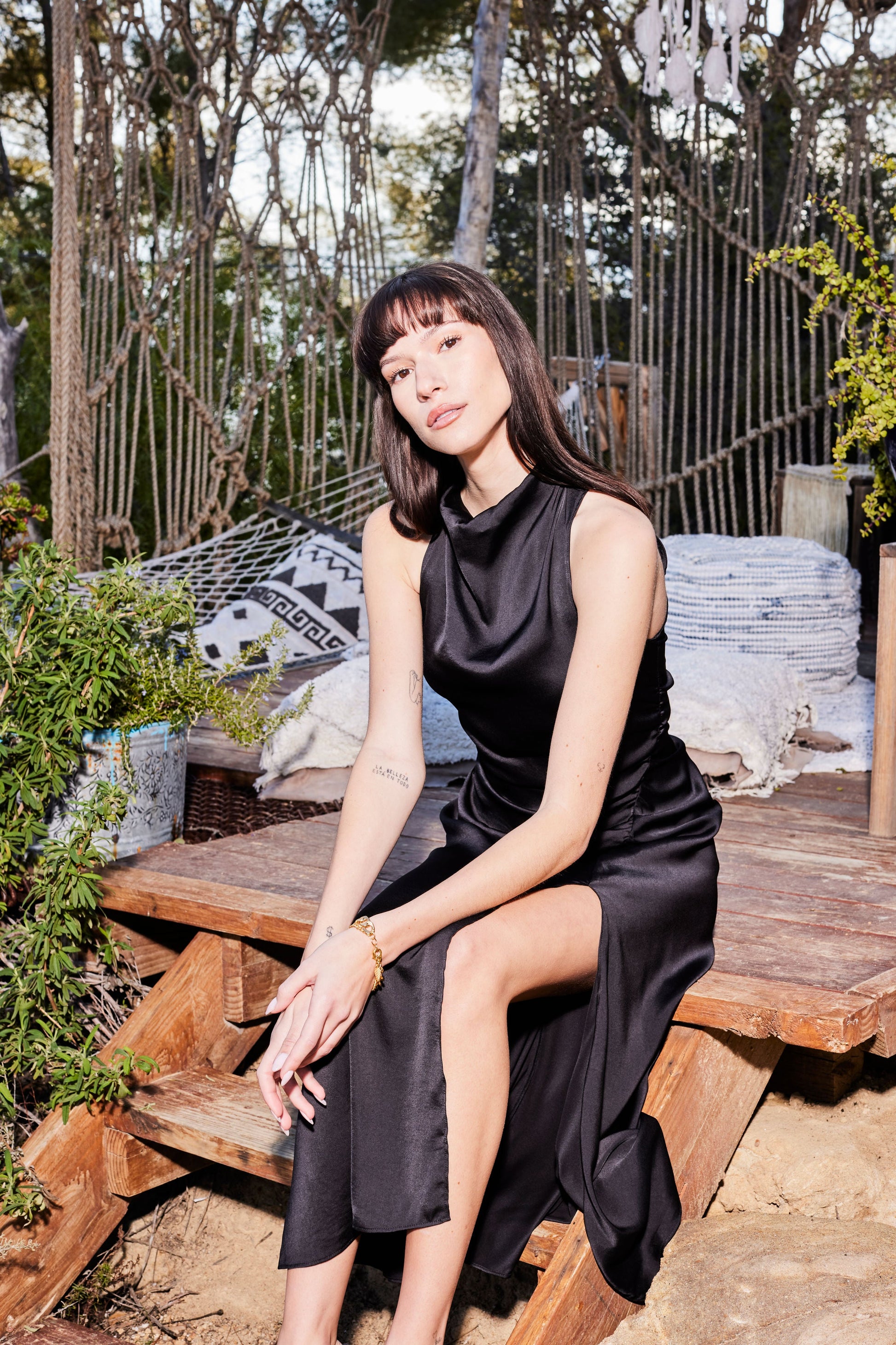 The Mae Dress - Black by Harbour Thread