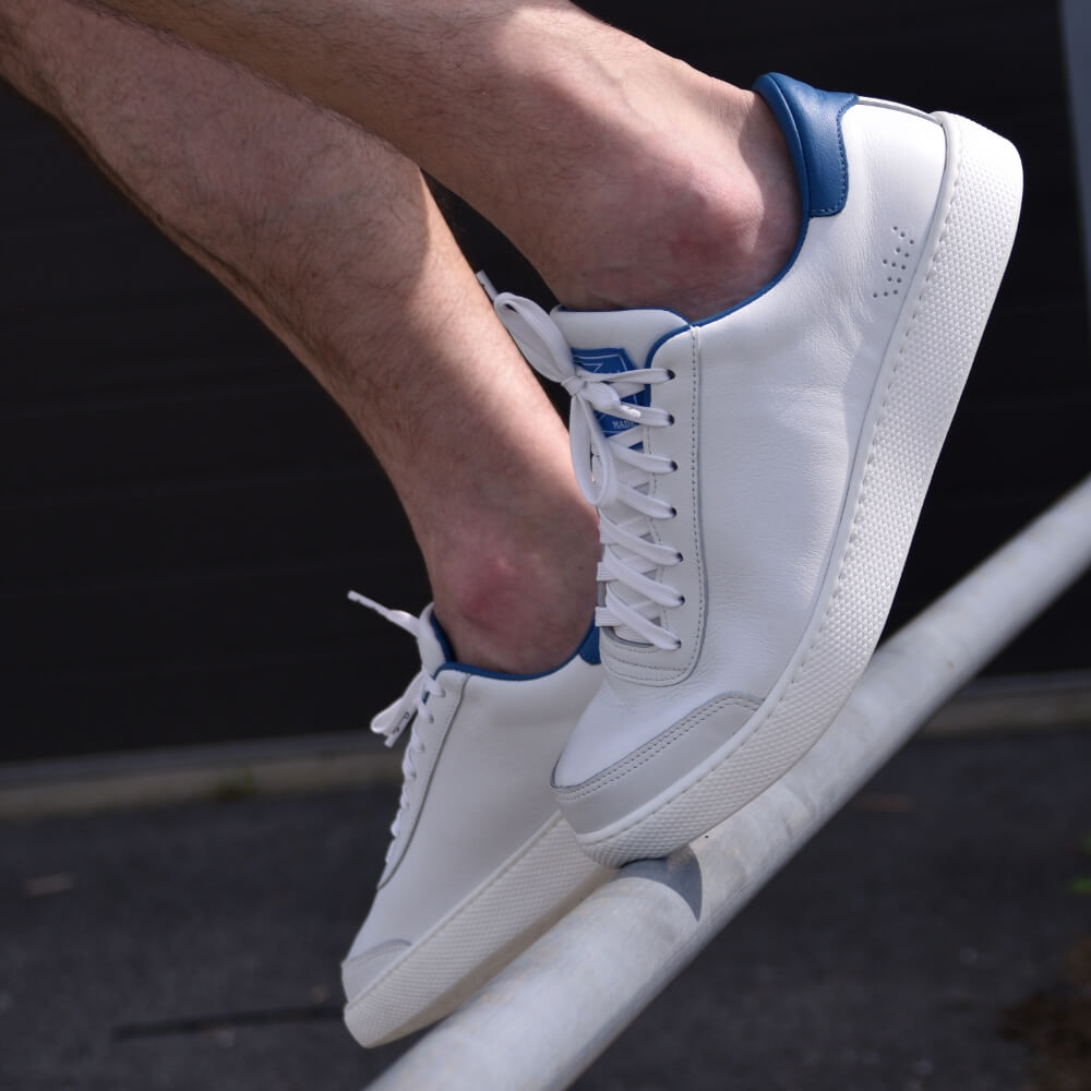 Hardwick 001 - White/Blue - Made to Order