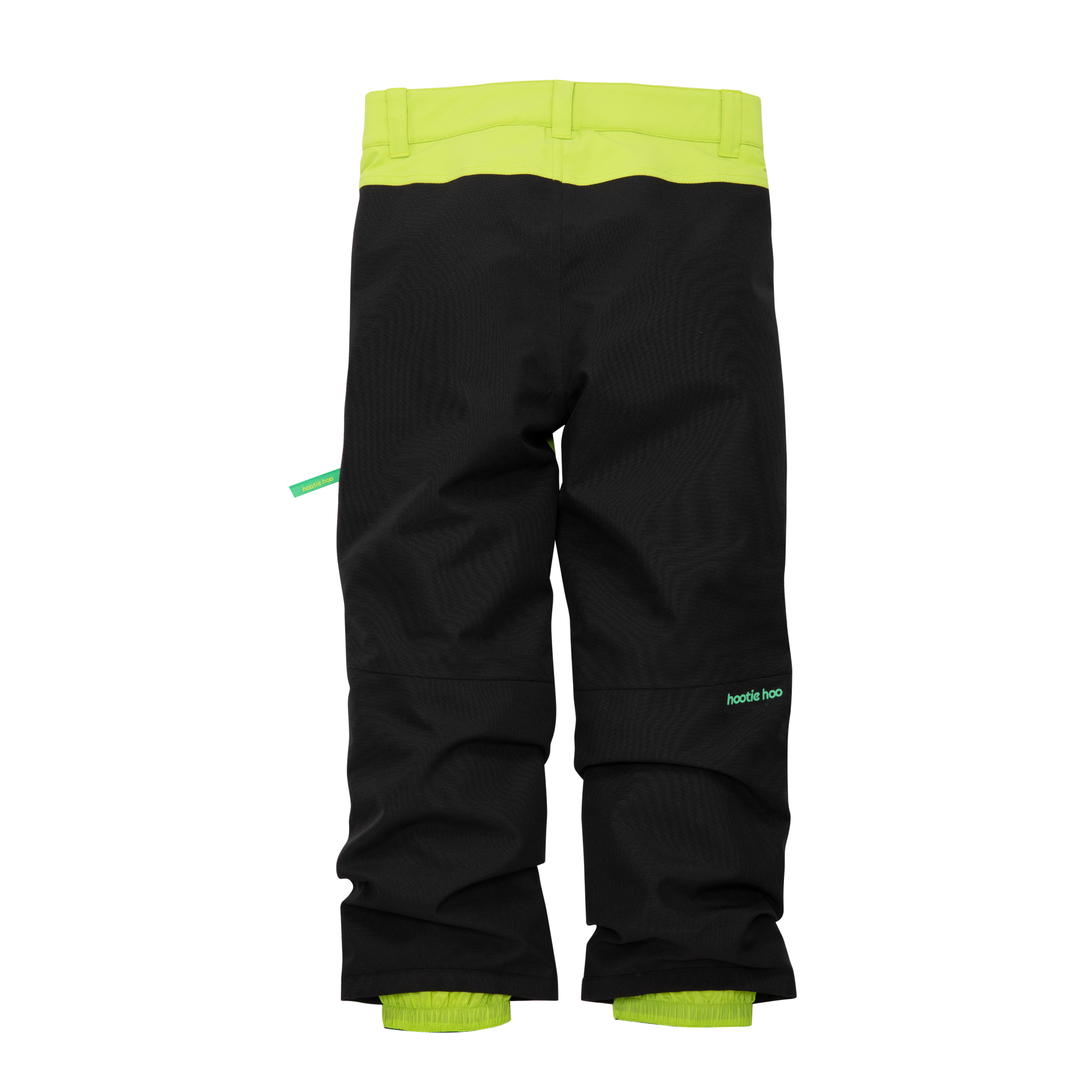 Kids Hayden Insulated Snow Pants - Lime Punch/Raven Black by Hootie Hoo