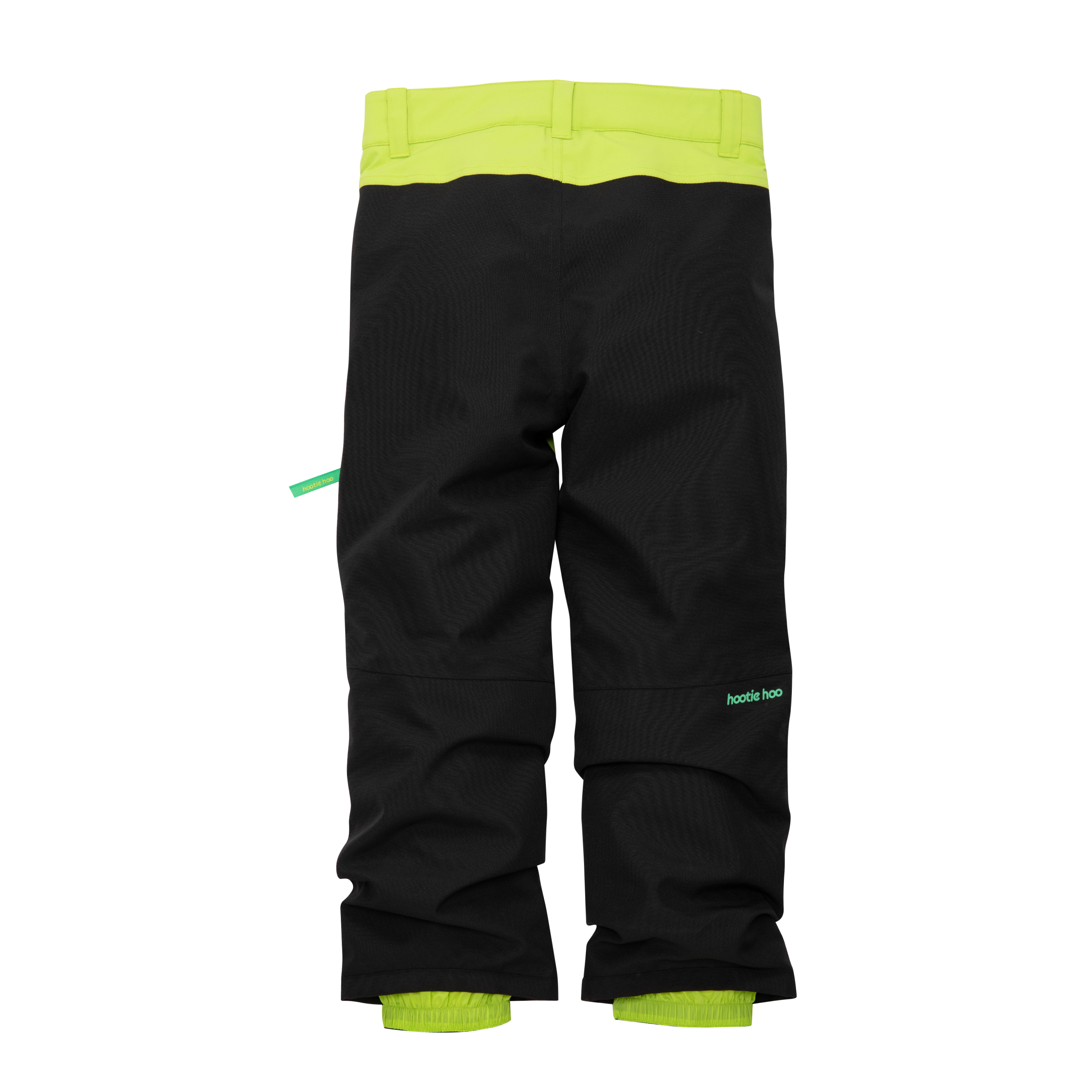 Kids Hayden Insulated Snow Pants - Lime Punch/Raven Black by Hootie Hoo