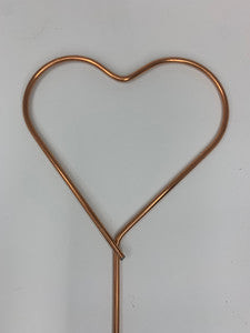 Decorative Heart Plant Stakes – Set of 6