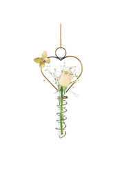 Heart Hanging Glass Tube Vase