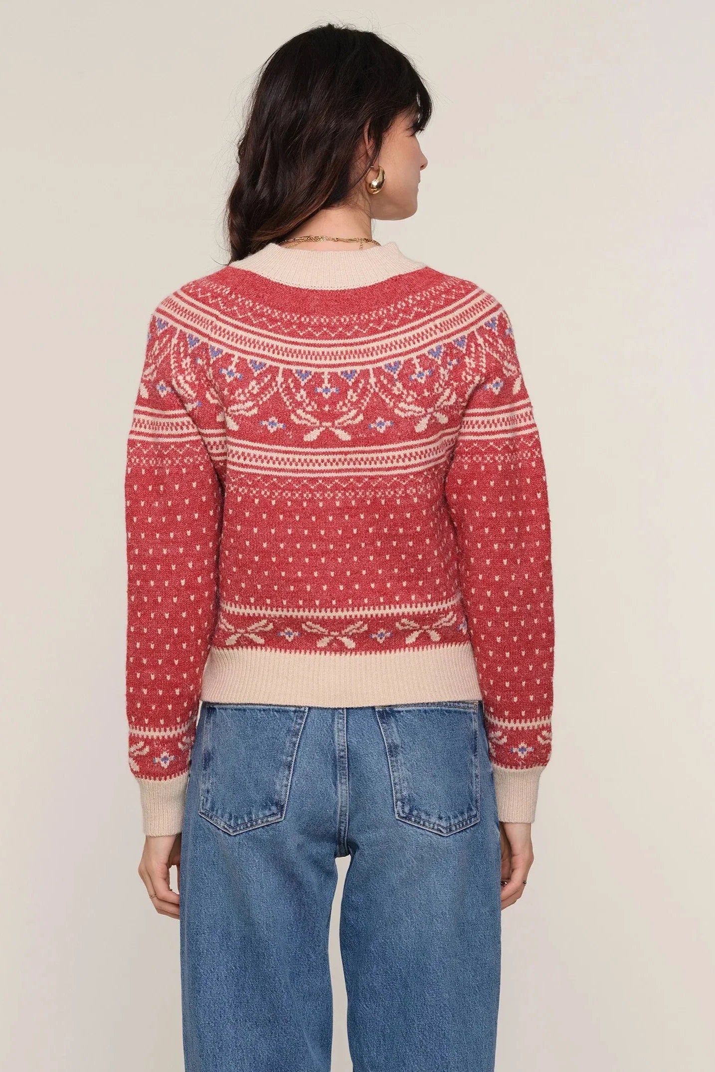 Heartloom Morrie Cardi in Scarlet by Dear Lucy