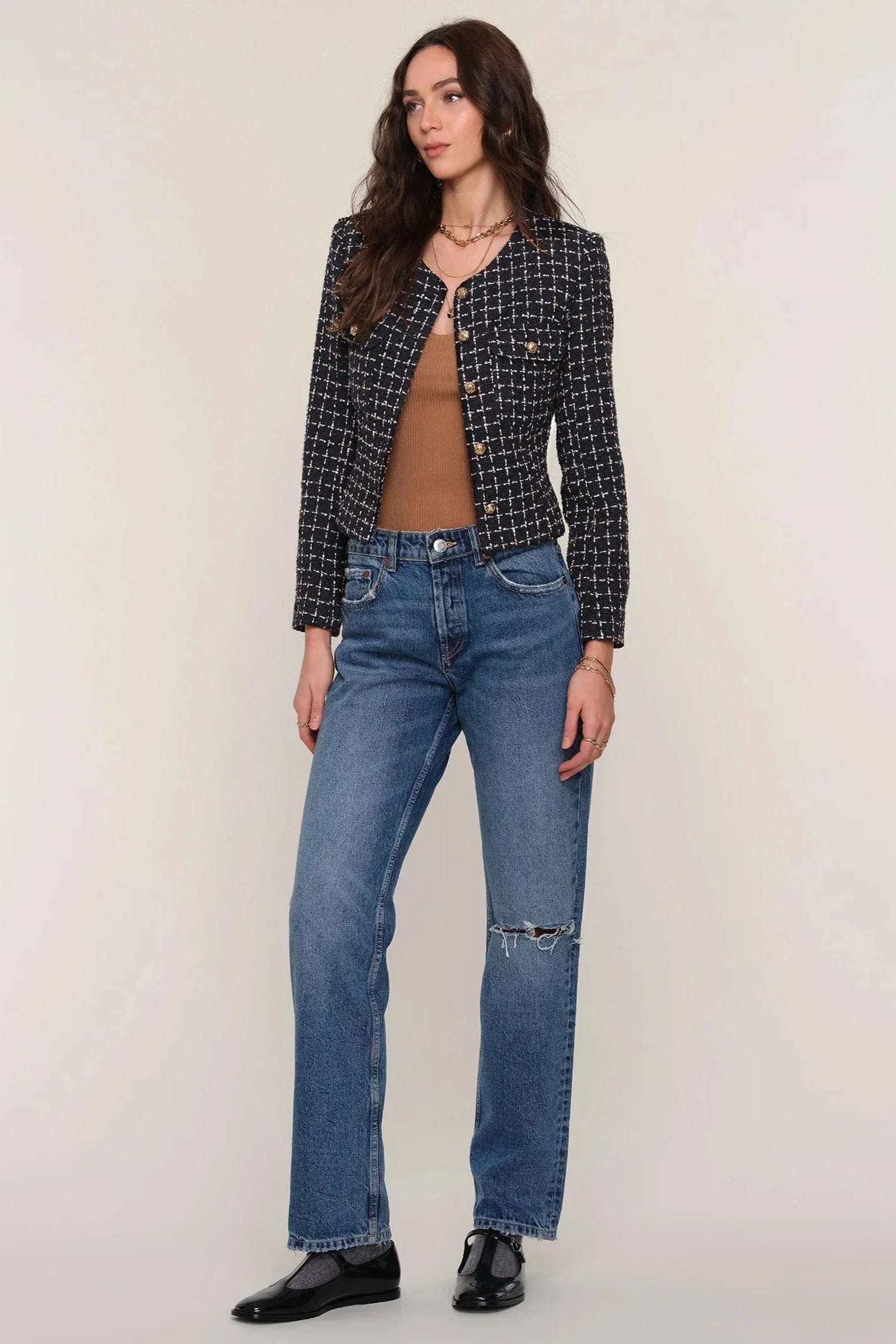 Heartloom Berri Blazer in Navy by Dear Lucy