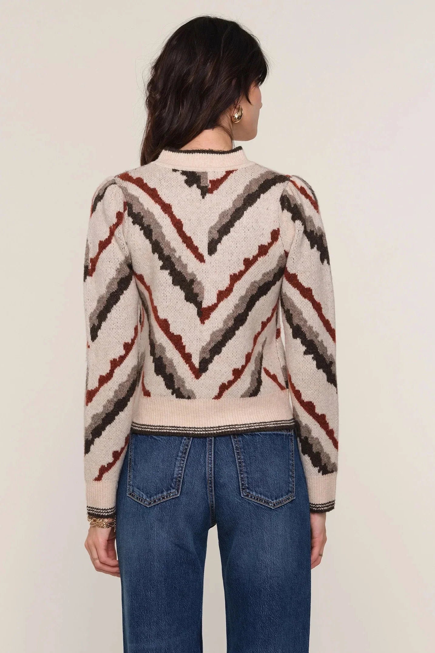 Heartloom Paloma Sweater in Almond Multi by Dear Lucy