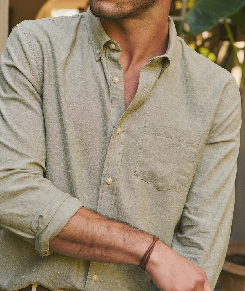 Marine Layer Better-Than-Linen Long Sleeve Shirt