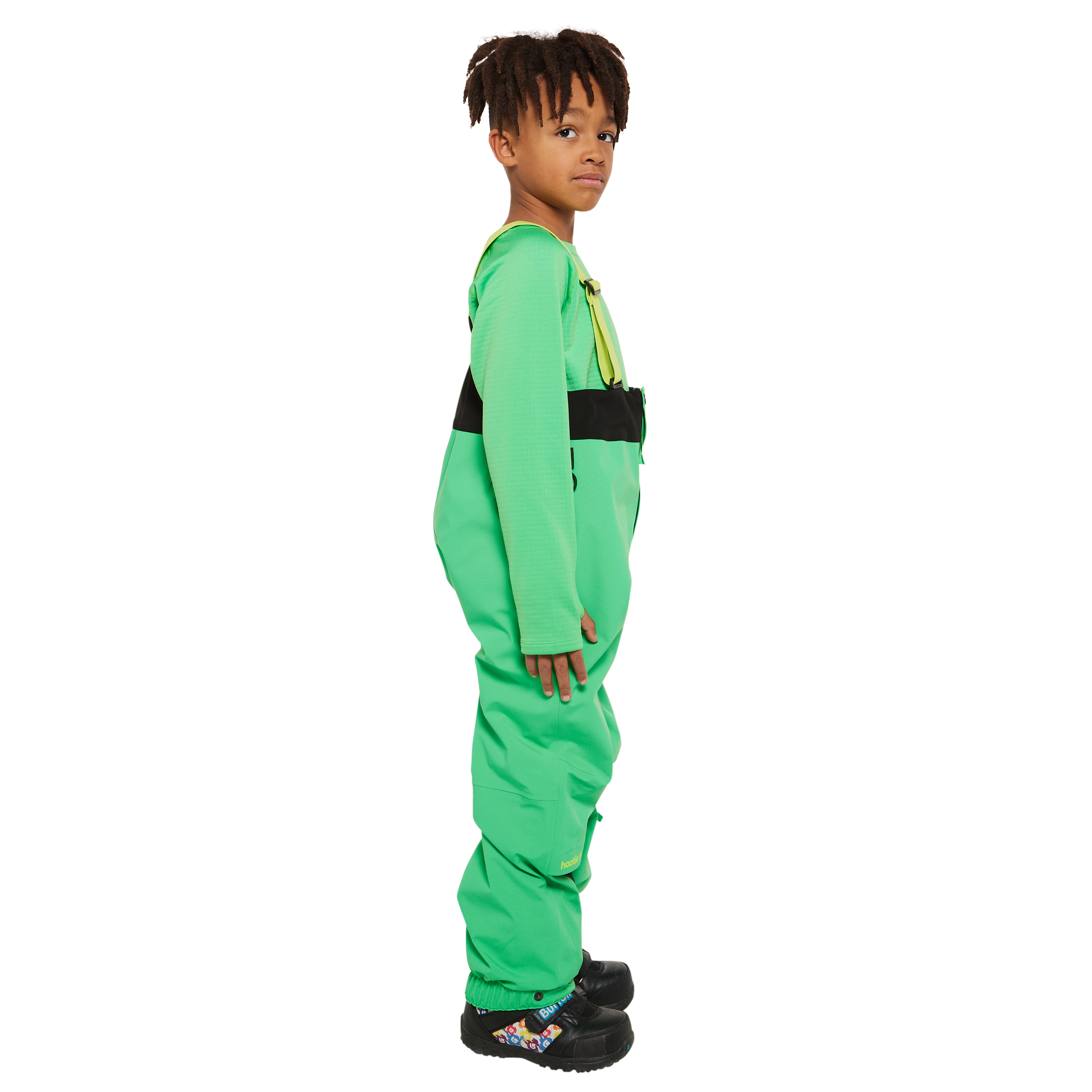 Kids Tiptop 3L Shell Bib Pants - Toucan Green by Hootie Hoo