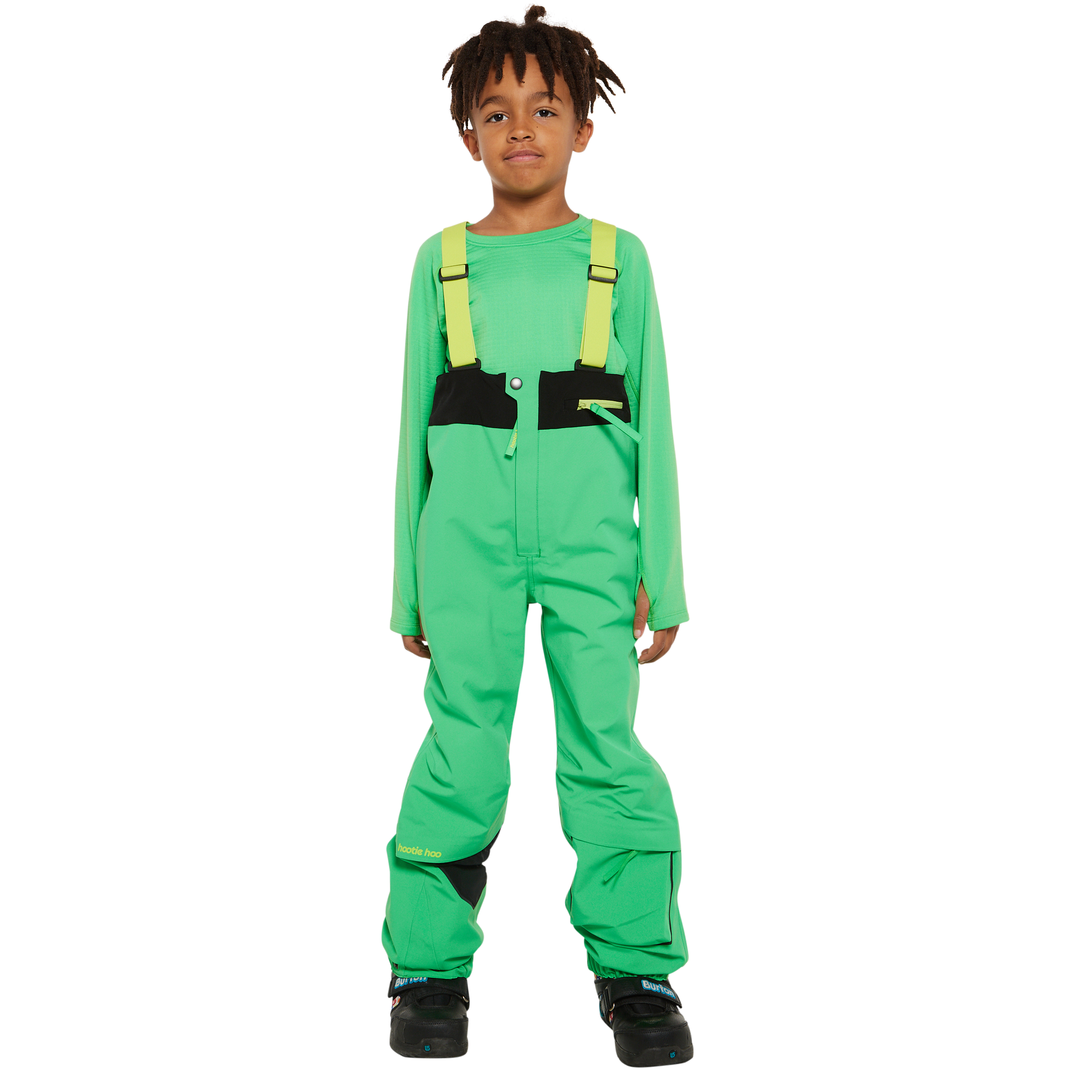 Kids Tiptop 3L Shell Bib Pants - Toucan Green by Hootie Hoo