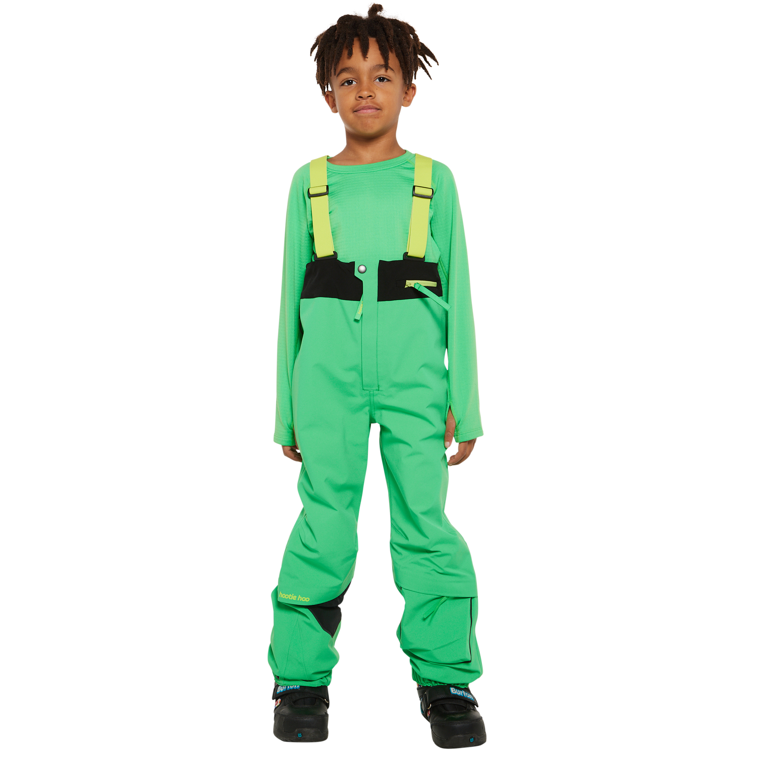 Kids Tiptop 3L Shell Bib Pants - Toucan Green by Hootie Hoo