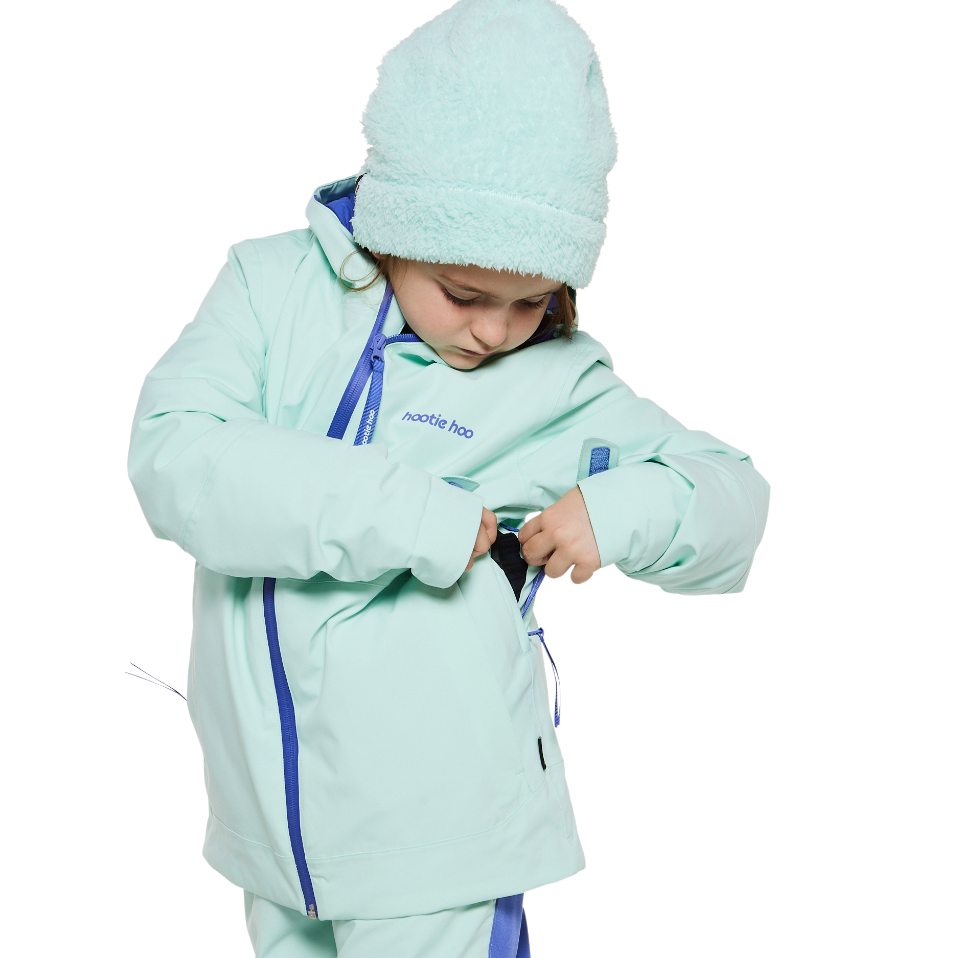 Kids Pinnakle Insulated Jacket - Frost Blue by Hootie Hoo
