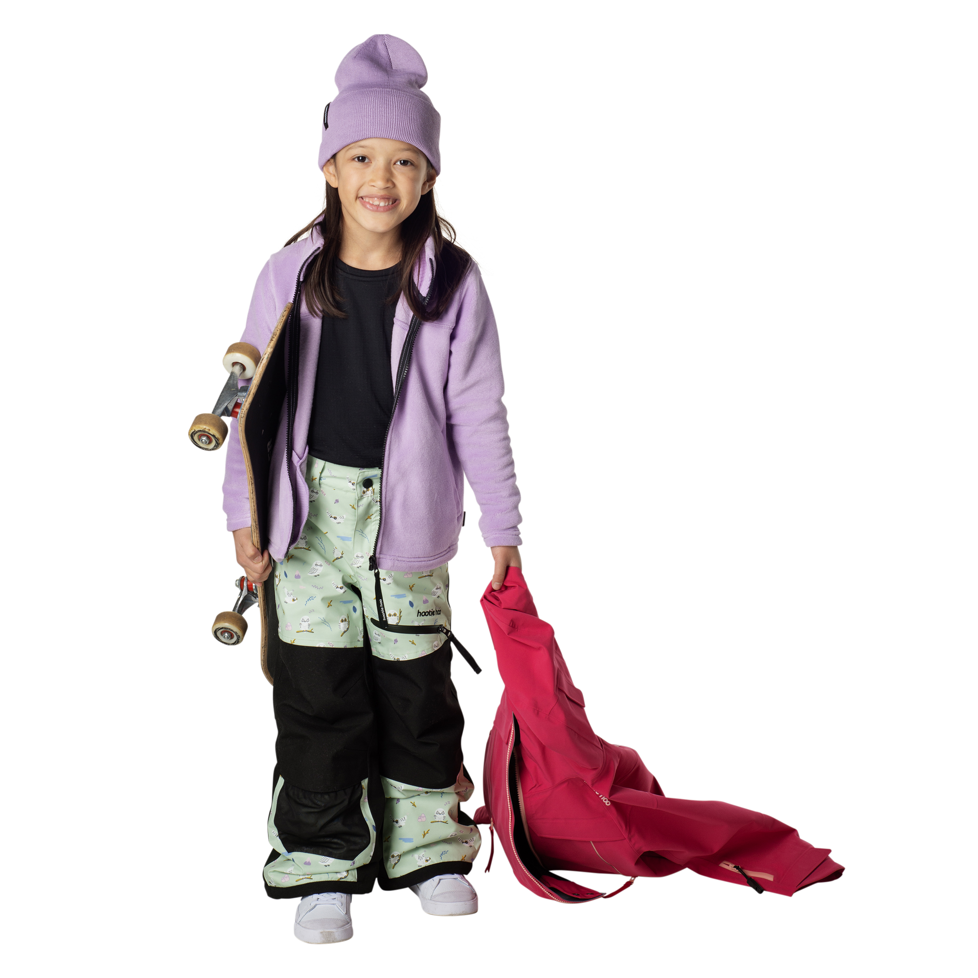 Kids Hayden Insulated Snow Pants - Gleam Snowy Owl by Hootie Hoo