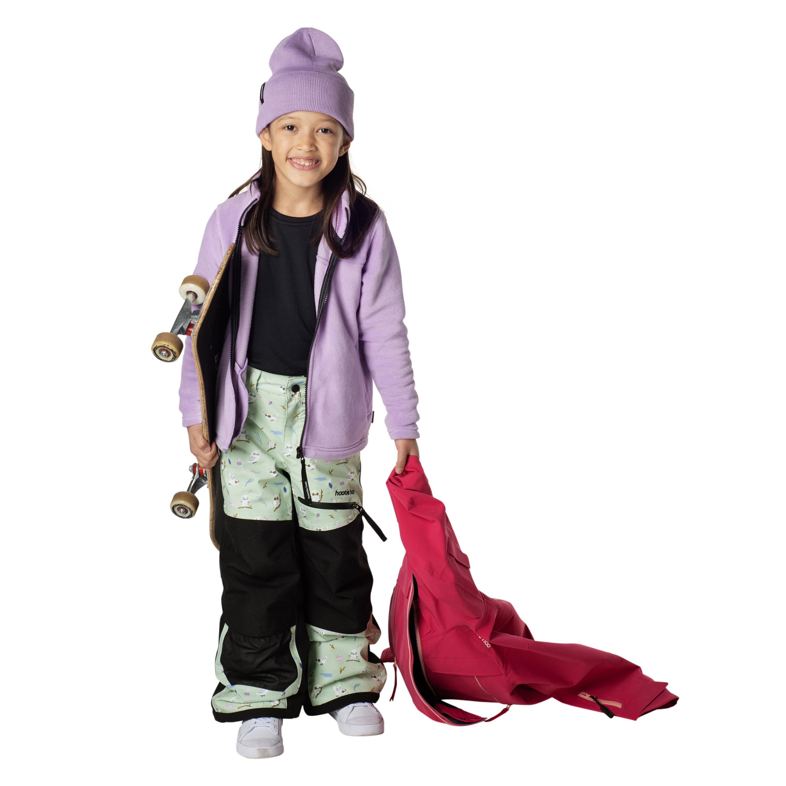 Kids Hayden Insulated Snow Pants - Gleam Snowy Owl by Hootie Hoo