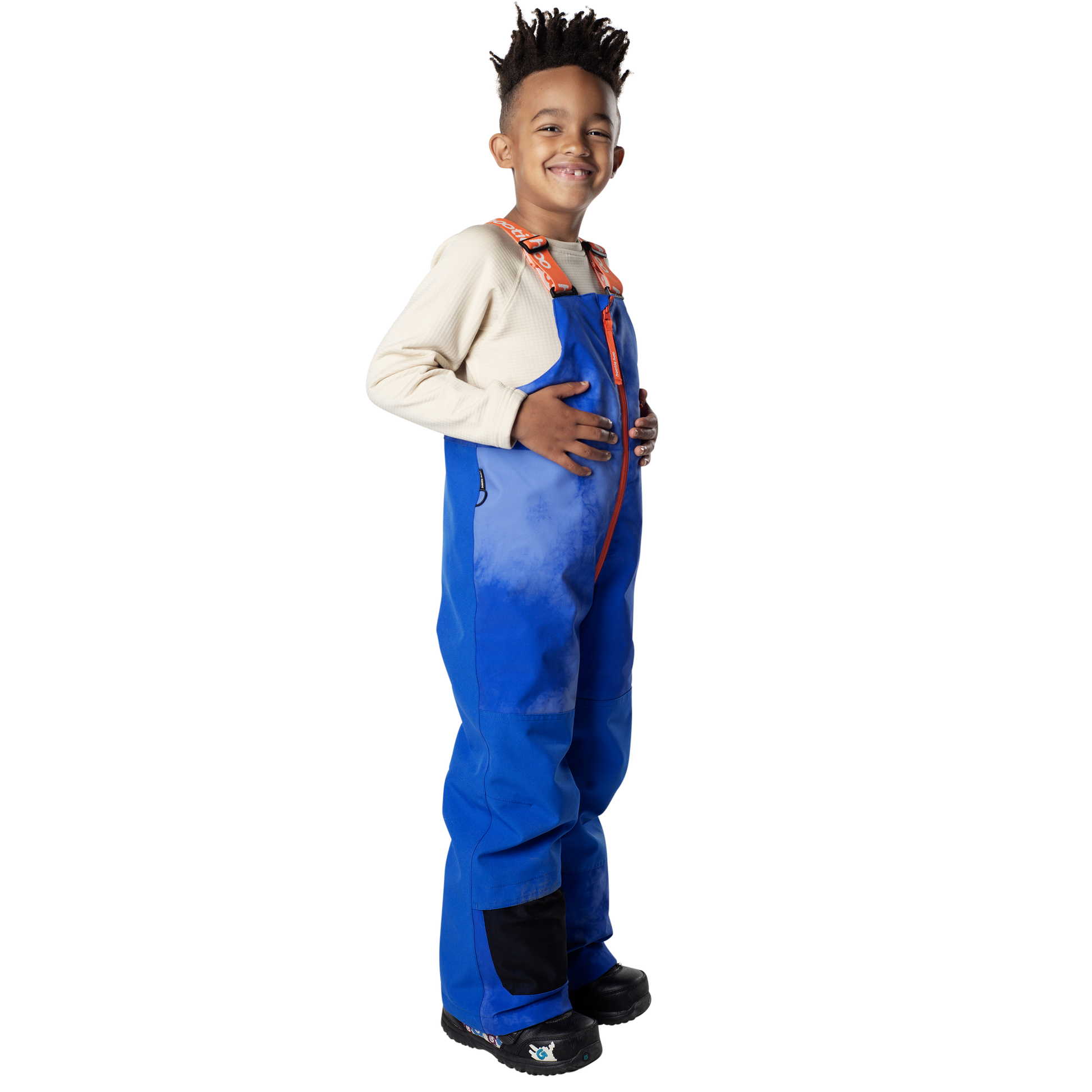 Kids Pinnakle Insulated Bib Snow Pants - Blue Breezy Day by Hootie Hoo