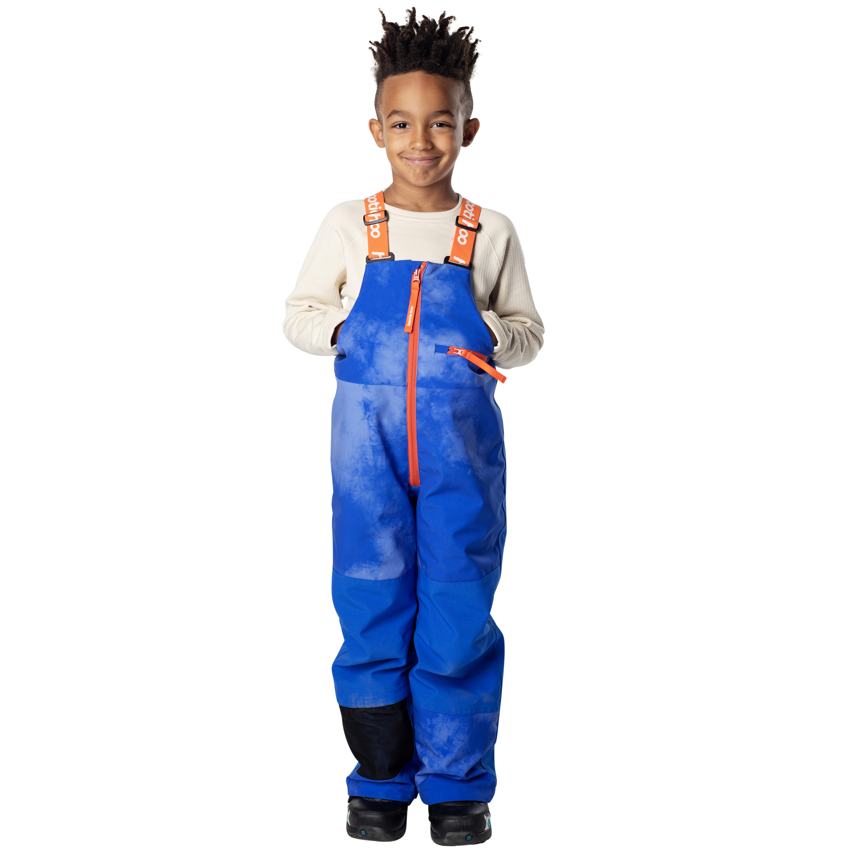 Kids Pinnakle Insulated Bib Snow Pants - Blue Breezy Day by Hootie Hoo