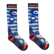 Kids Snowy Owl Midweight Ski & Snowboard Socks - Vivid Blue by Hootie Hoo