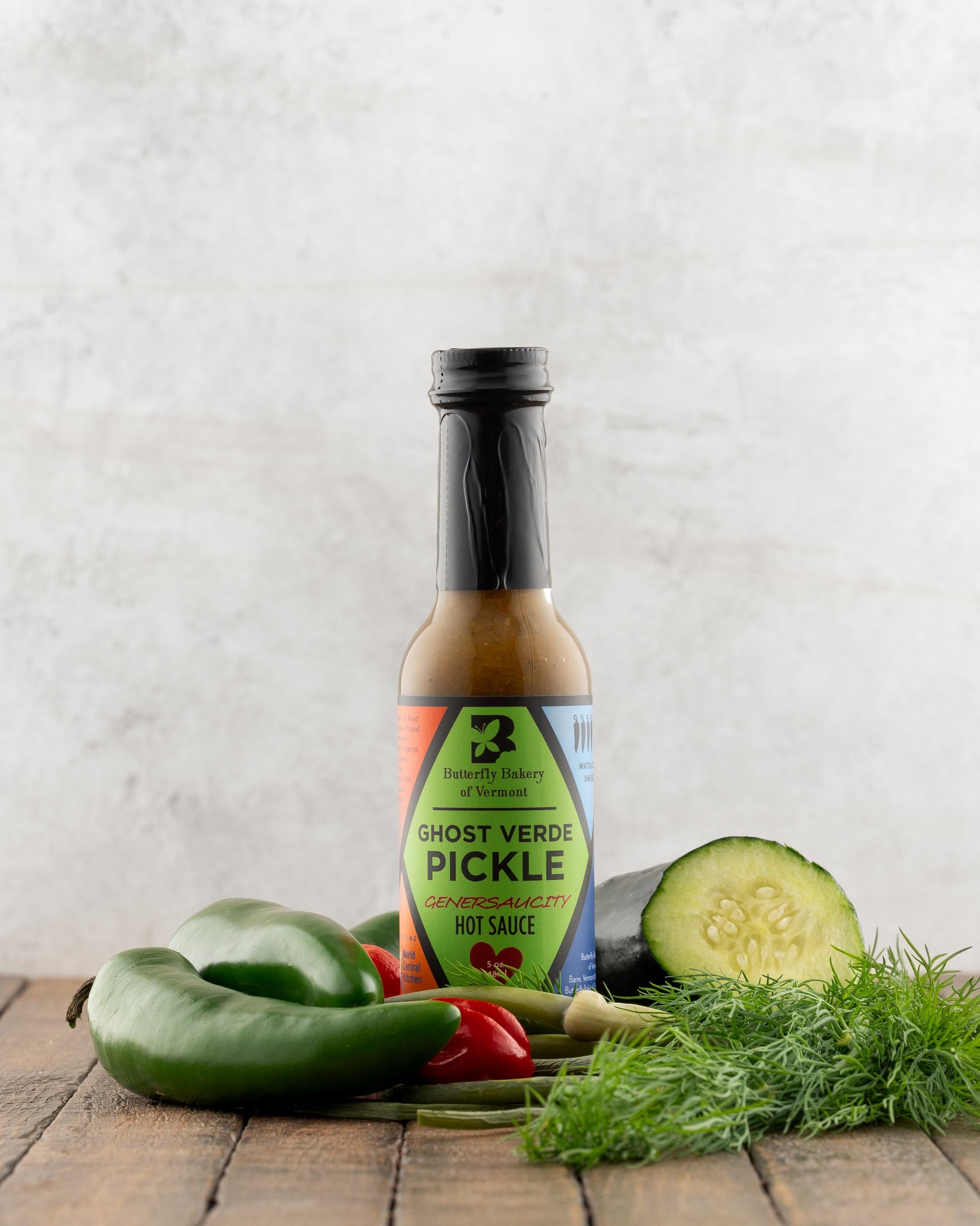 Go Green Hot Sauce Set by Butterfly Bakery of Vermont