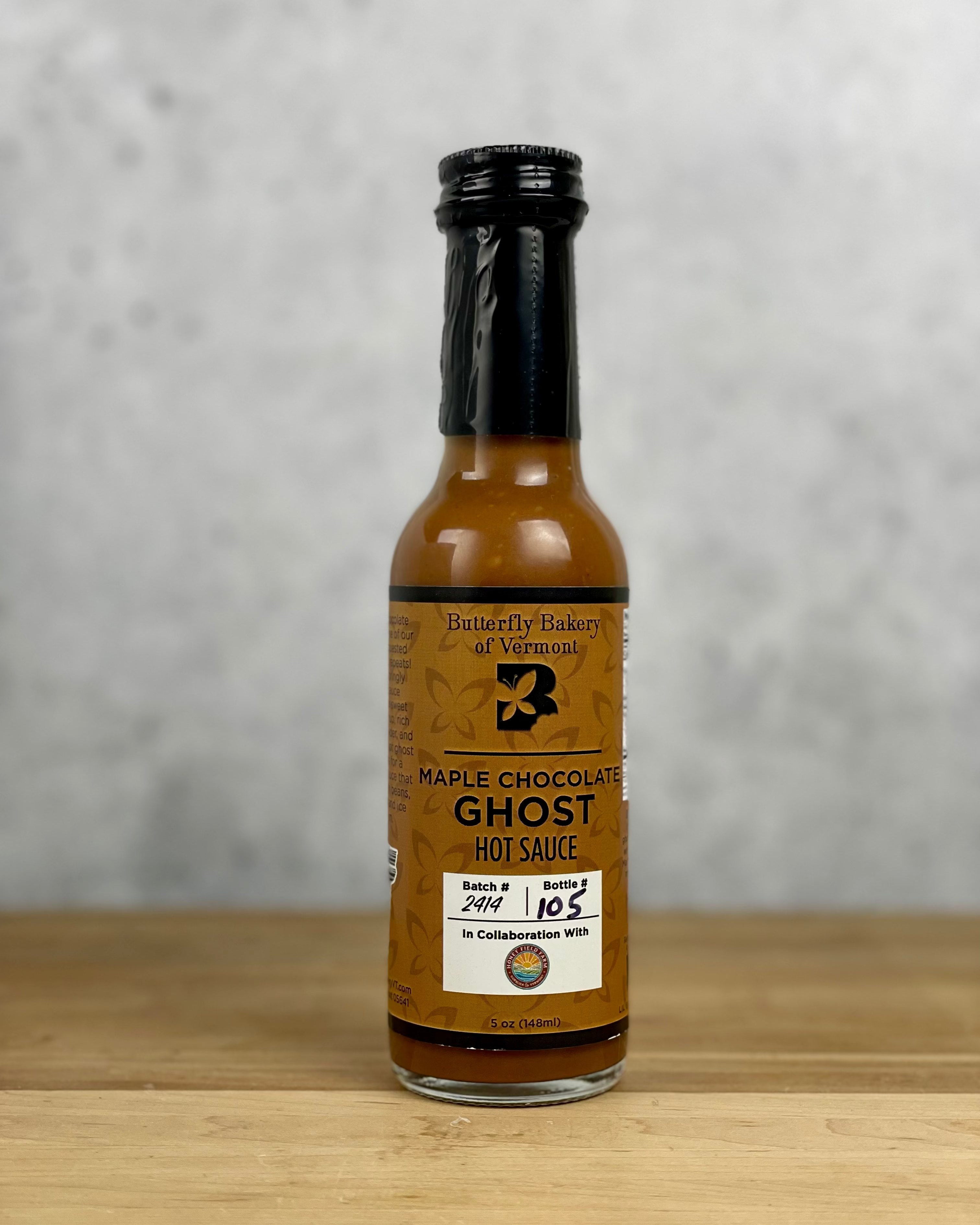 Maple Chocolate Ghost Hot Sauce by Butterfly Bakery of Vermont
