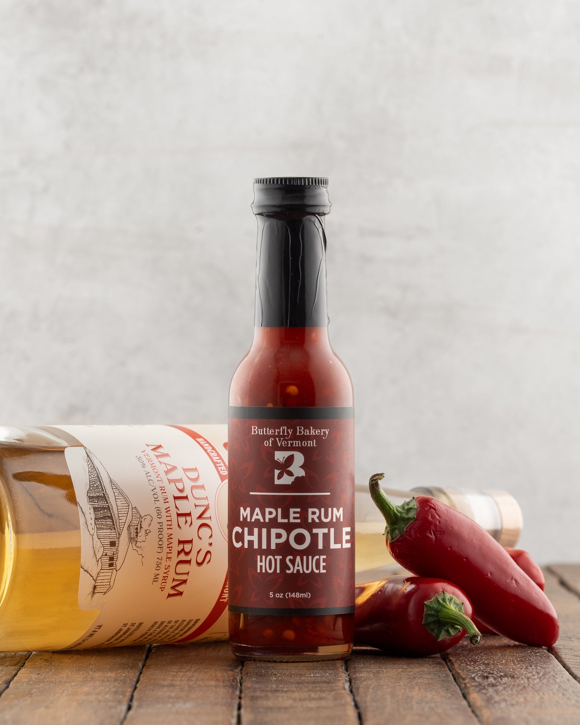 Maple Rum Chipotle Hot Sauce by Butterfly Bakery of Vermont