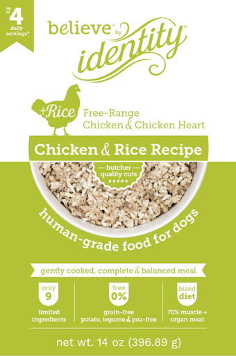 Identity Believe Gently Cooked Bland Diets Chicken & Rice 14oz
