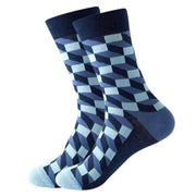 Illusion Blue Men's Socks