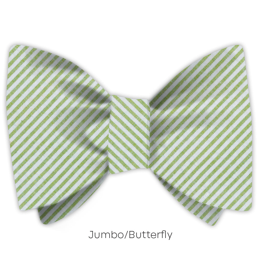 Green Seersucker - bow ties