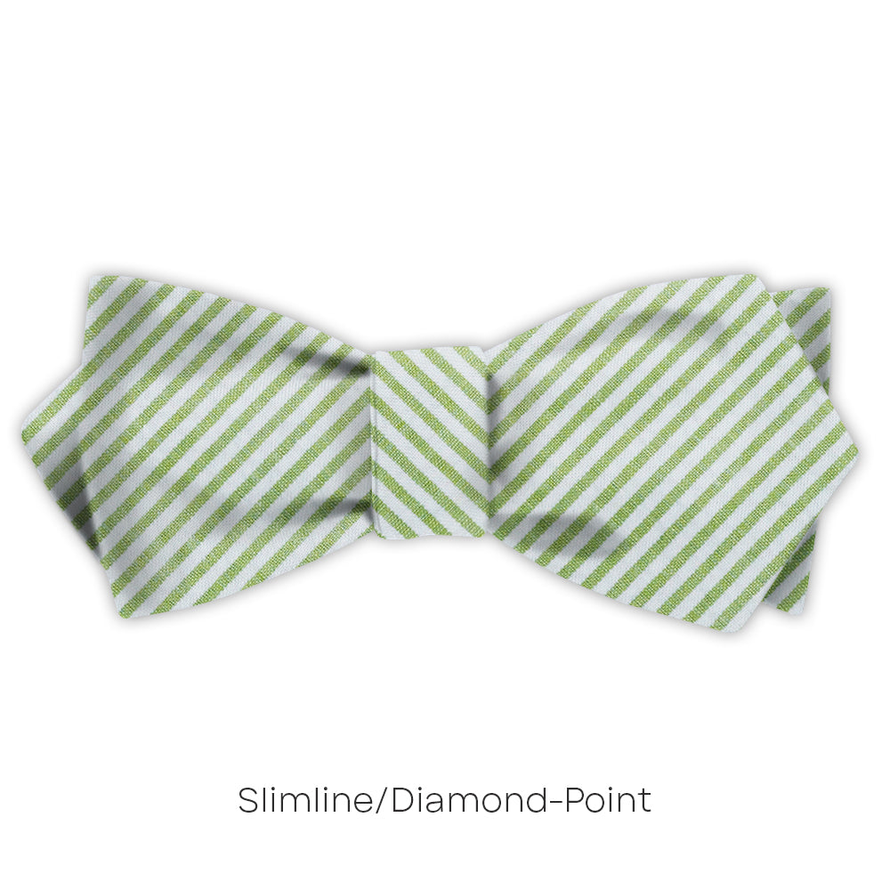 Green Seersucker - bow ties
