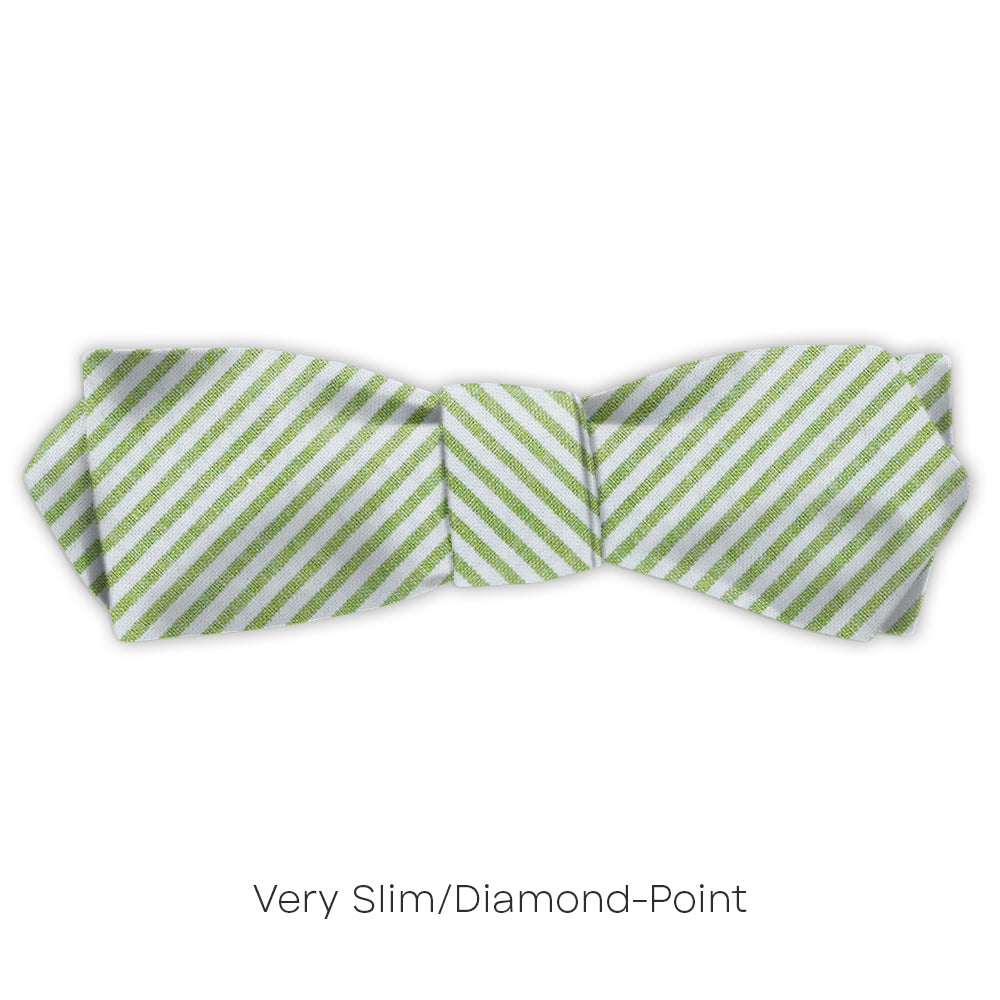 Green Seersucker - bow ties