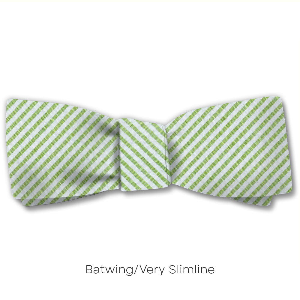 Green Seersucker - bow ties