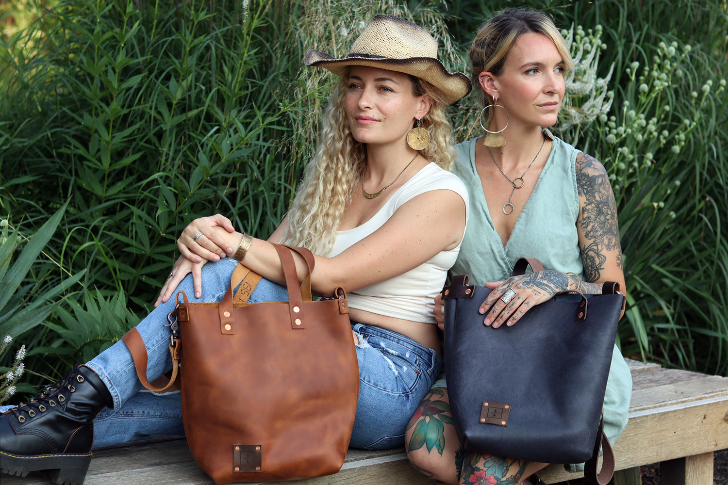 Brass Disc Earrings by jenkahnjewelry