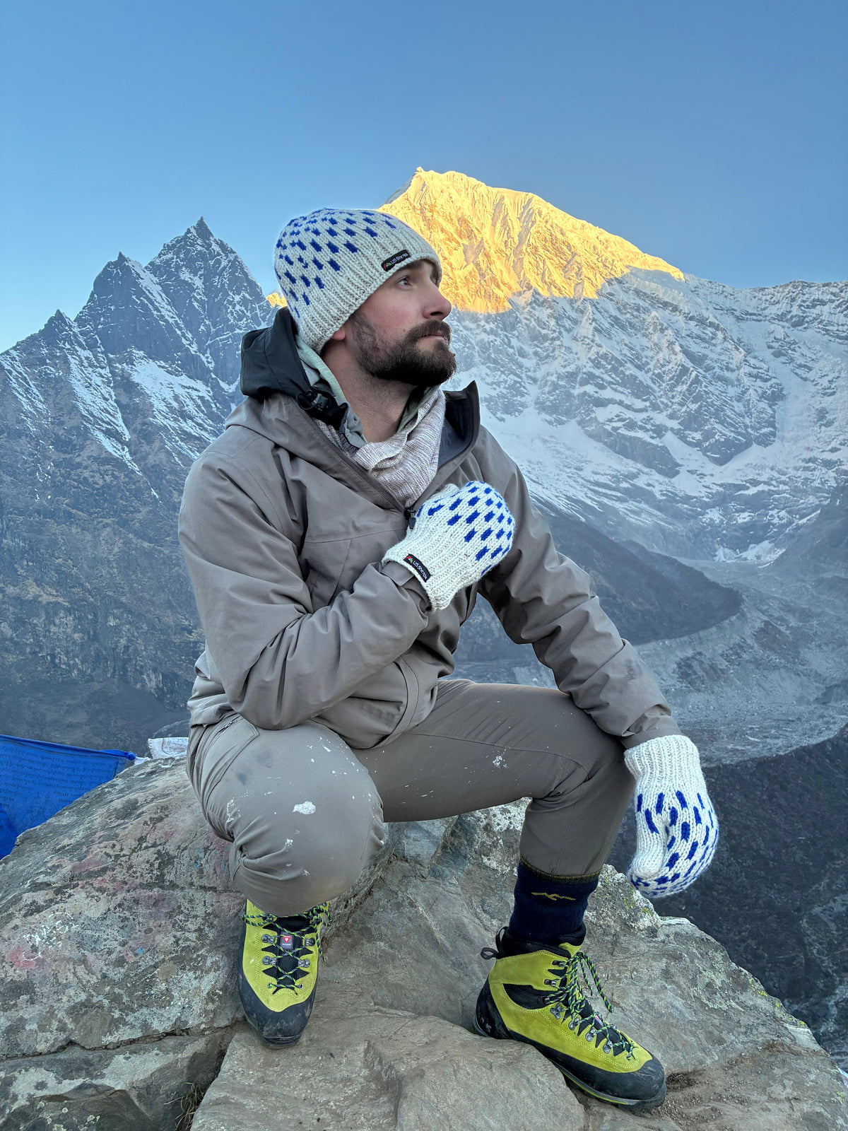 Yeti Mitten | Blue Rain S/M