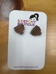 Menorah Wood Studs by SidePony Boutique