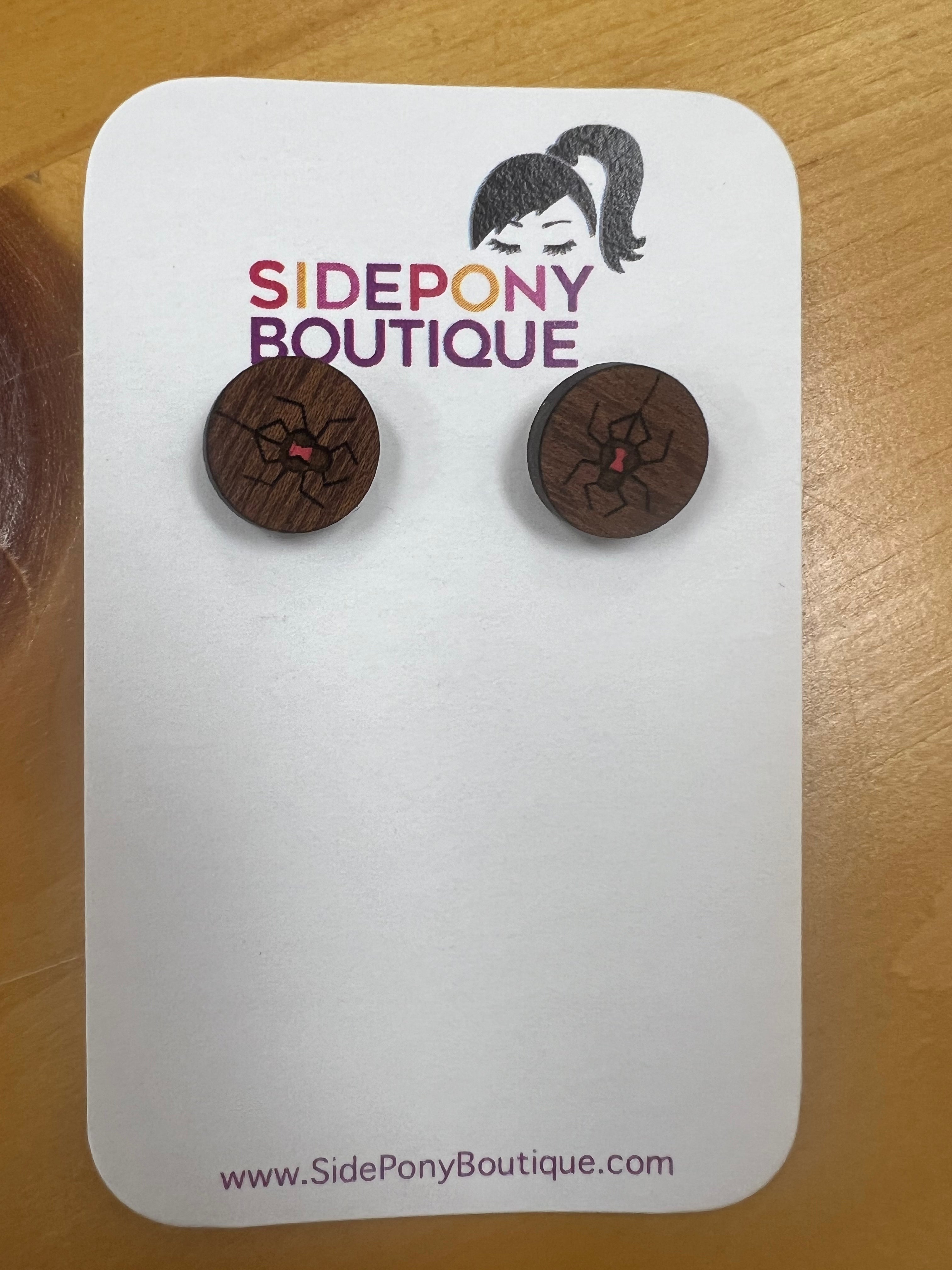 Spider Wood Studs by SidePony Boutique