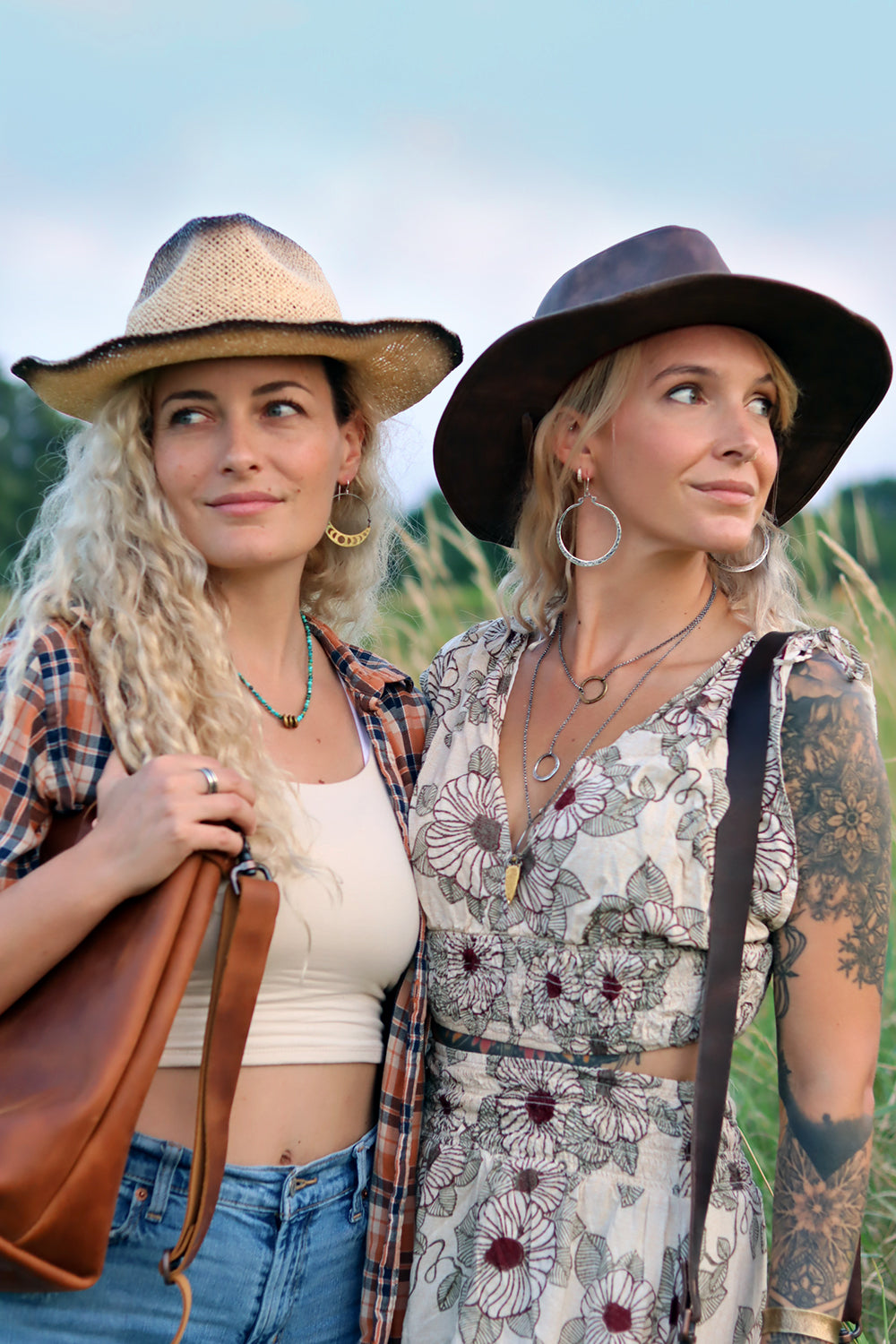 Brass Moon Phase Crescent Earrings by jenkahnjewelry