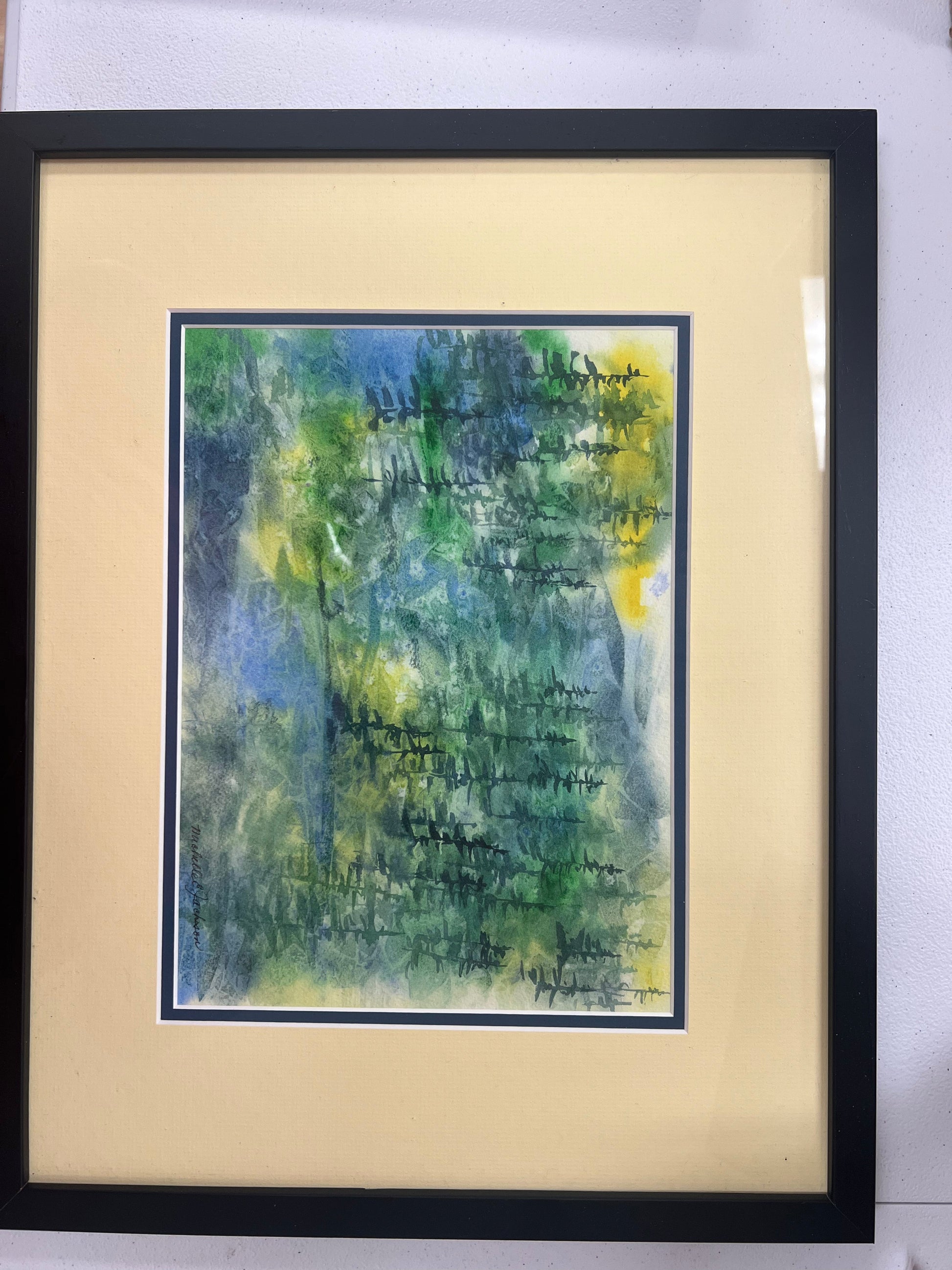 In the Silence of Summer Framed Original Watercolor by SidePony Boutique