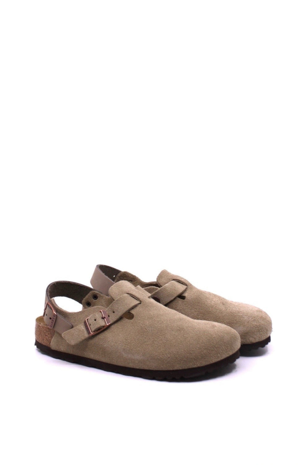 Birkenstock Tokio Clog in Taupe – Narrow Fit