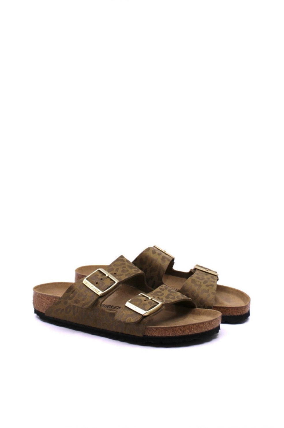 Birkenstock Arizona Sandal in Leo Khaki – Narrow Fit by Dear Lucy