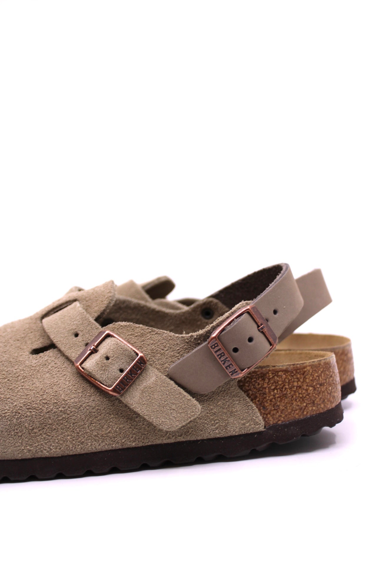 Birkenstock Tokio Clog in Taupe – Narrow Fit